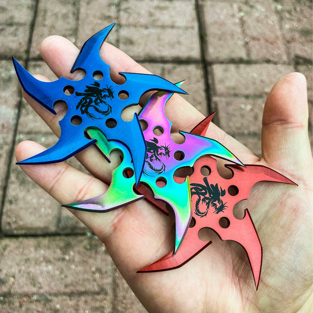 Shuriken Throwing Stars, Handmade Throwing Ninja Stars, Knife