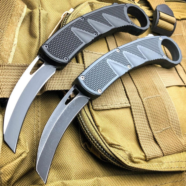 6.9′ ′ Thunderbolt Claw Karambit Butterfly Knife Otf Automatic