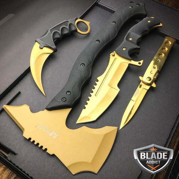 4PC Tactical Hunting Knife Set