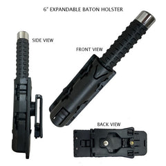 360 Rotation Baton Holder Swivelling Expandable ABS Telescopic Holster Case