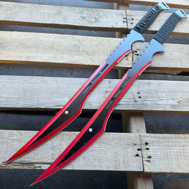 27" Ninja Twin Sword Blades w/ Sheath