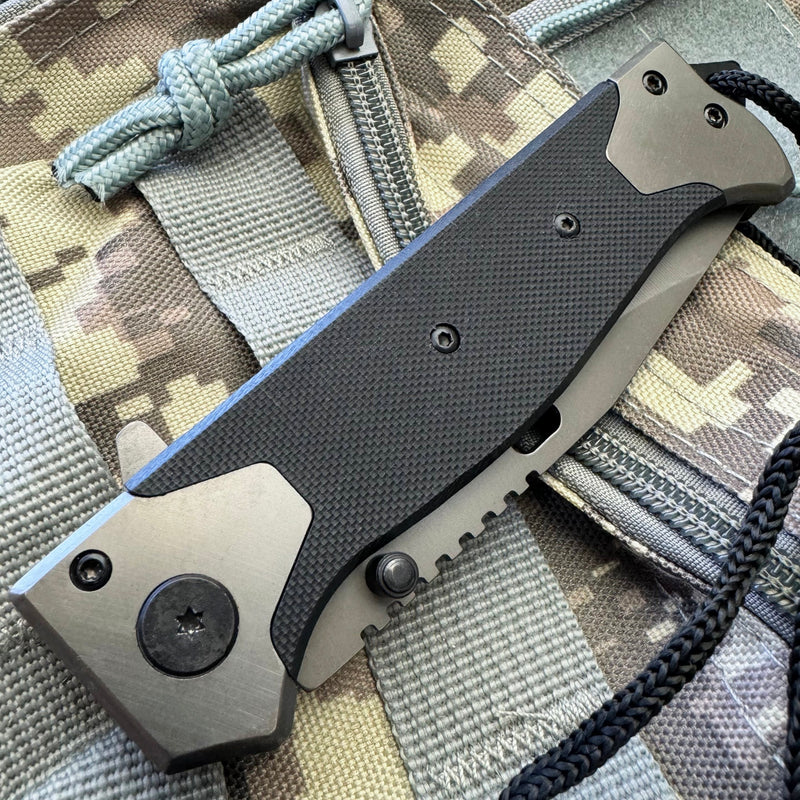 Snake Eyes Survivor Spring Assisted Pocket Knife