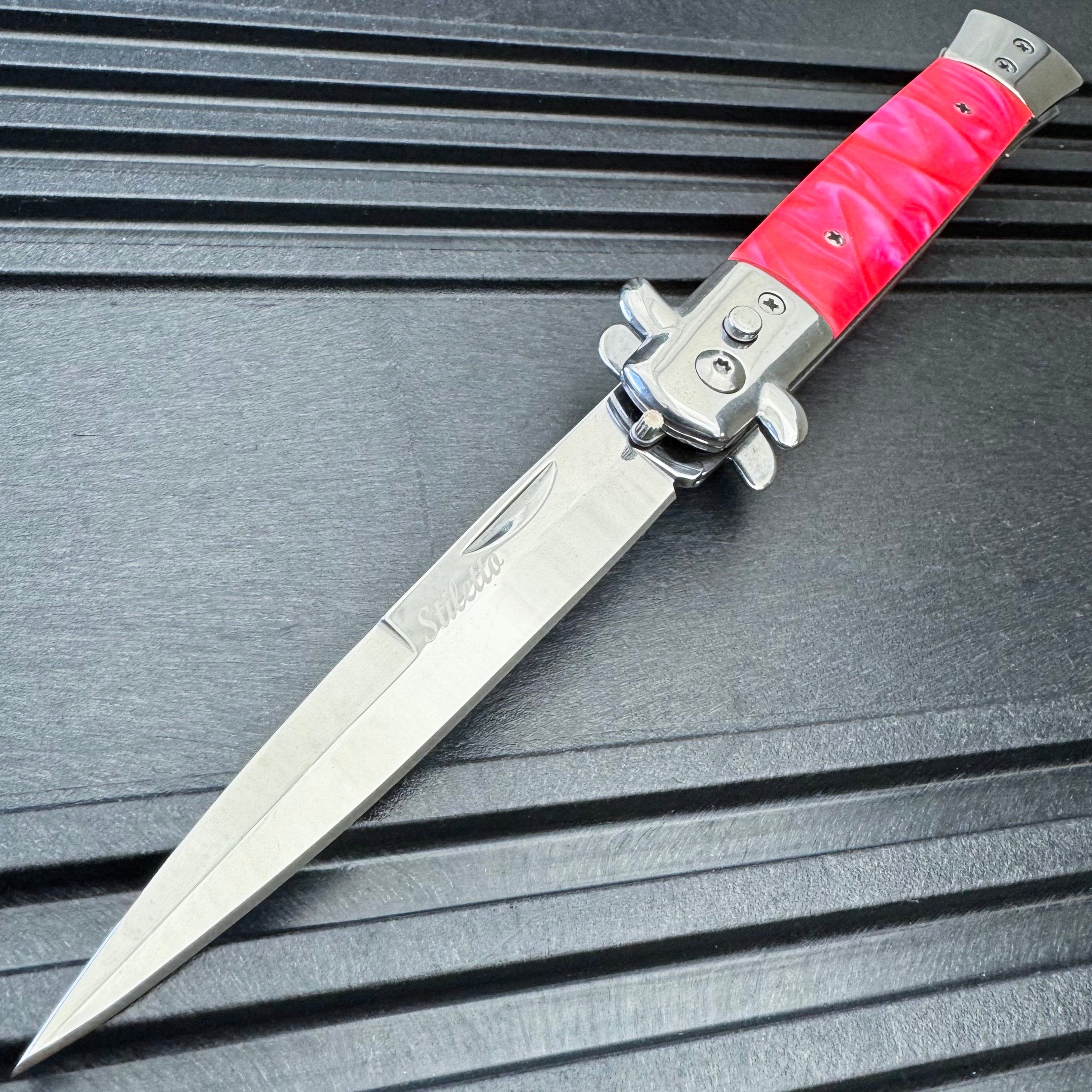 Pink Classic Stiletto Switch Blade New 