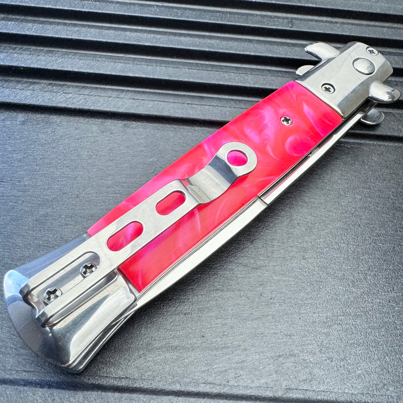 Pink Classic Stiletto Switch Blade New