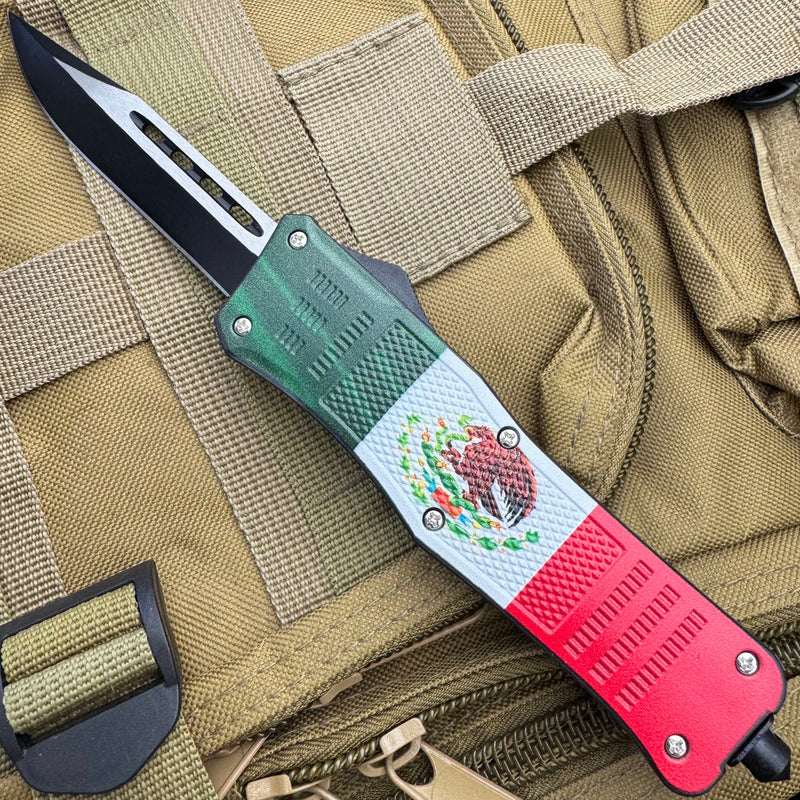 9" Mexico Flag OTF