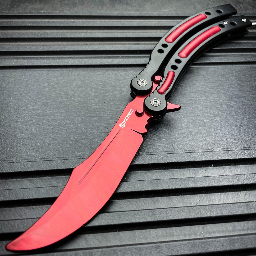 CSGO Butterfly Balisong Trainer - Red Slaughter | BLADE ADDICT