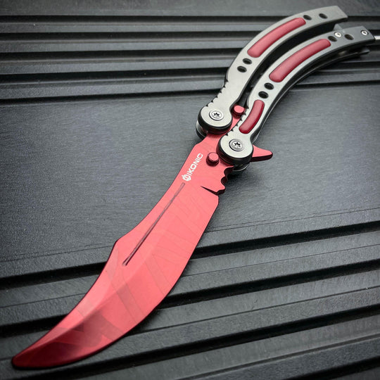 CSGO Butterfly Balisong Trainer - Red Slaughter Upgrade | BLADE ADDICT