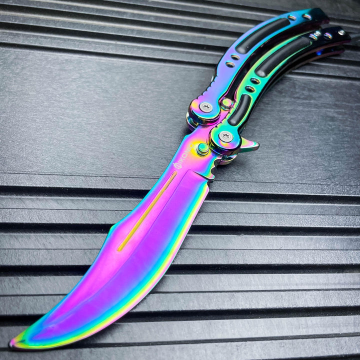 CSGO Butterfly Balisong Trainer - Spectrum | BLADE ADDICT