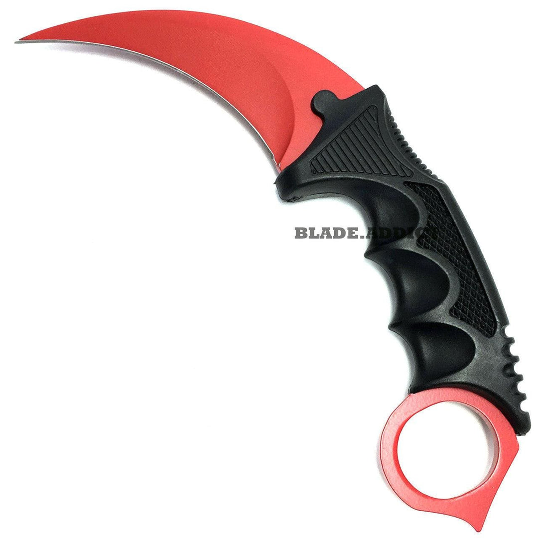 CSGO Fixed Blade Karambit Red | BLADE ADDICT