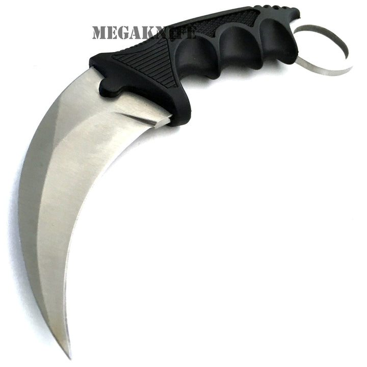 CSGO Silver Fixed Blade Karambit | BLADE ADDICT