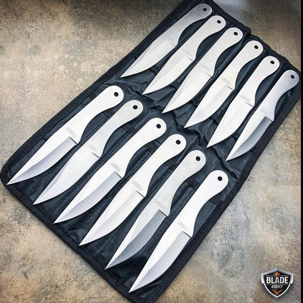 24PC Ninja Tactical Hunting MIXED Knives Ninjutsu Kunai Throwing Knife  Blade Set